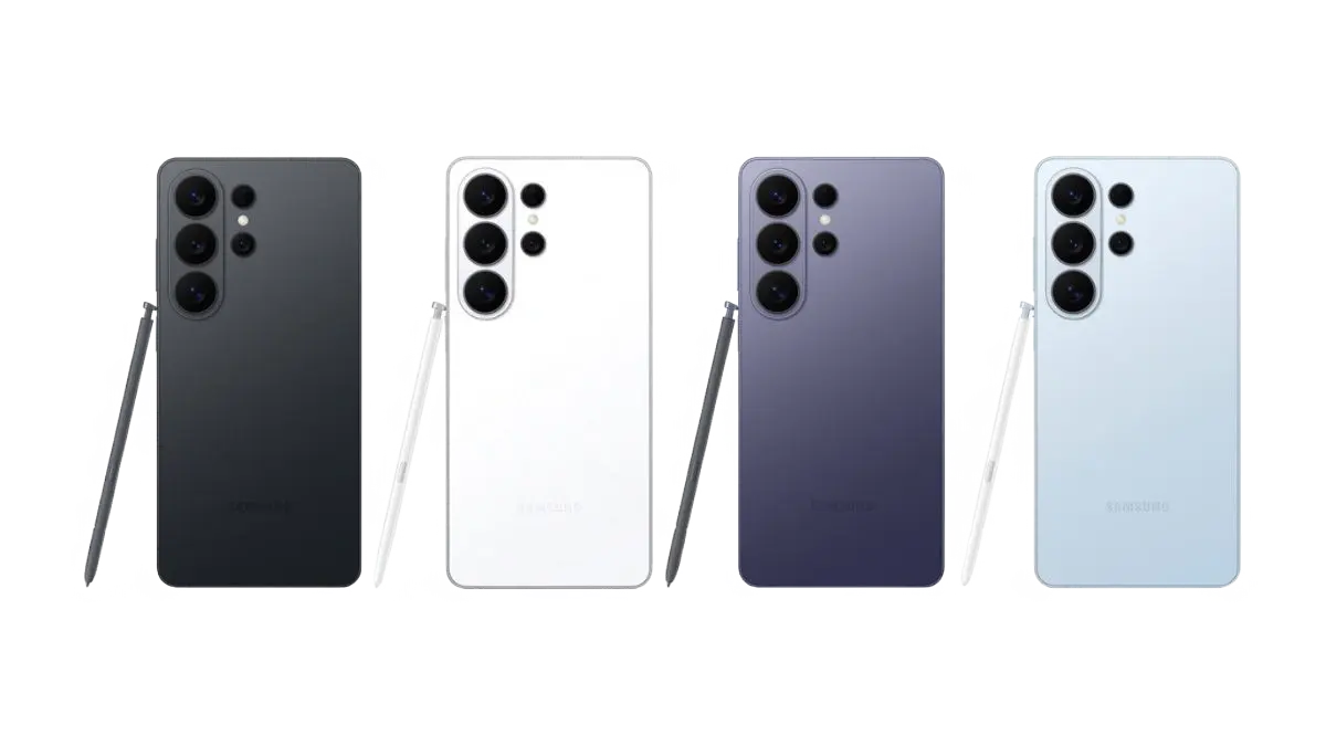 Fuite des rendus officiels du Galaxy S26 Ultra en quatre couleurs