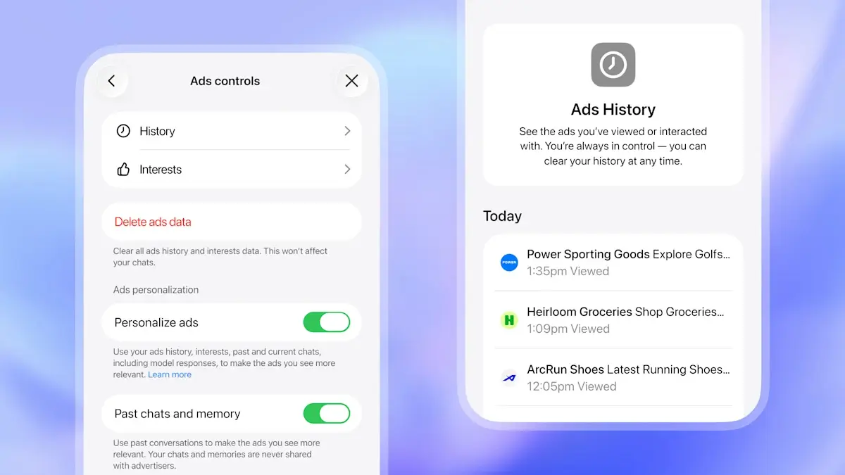 ChatGPT commence les tests publicitaires pour les utilisateurs gratuits et Go aux États-Unis