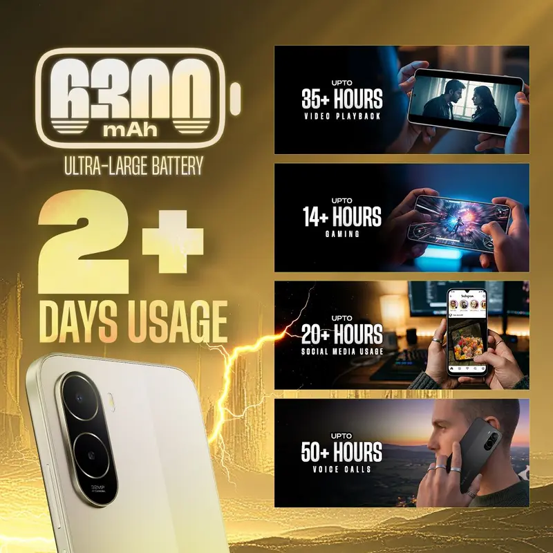 Poco C85x batterie massive de 6300mAh