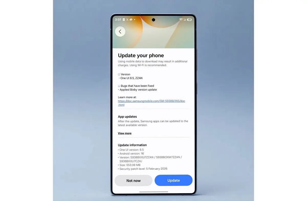 One UI 8.5 Beta 5 lancé avec Bixby alimenté par l'IA